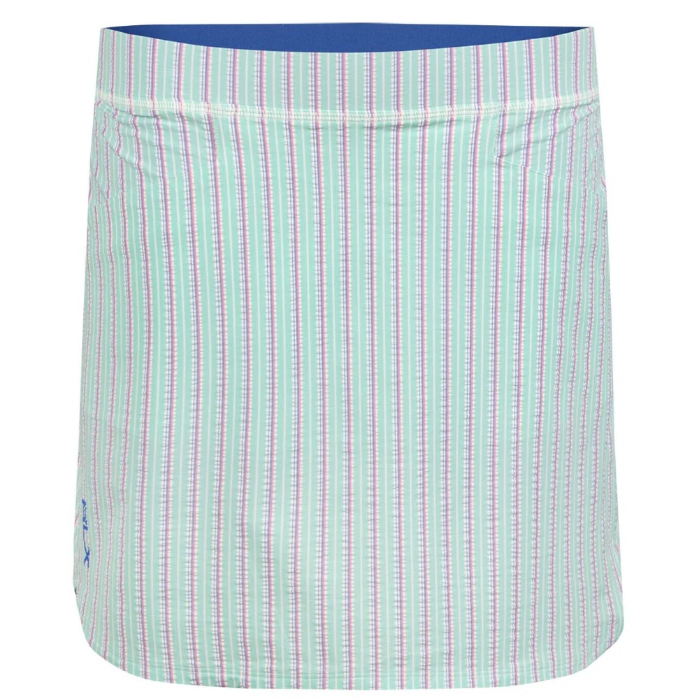 Ralph Lauren RLX Mint Striped Seersucker Golf Skort